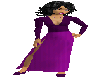 2tone purple long dress