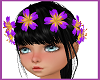 Luau Hair Flowers purple