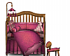 Dark Pink Baby Bed
