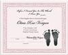 Baby certificates