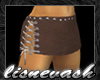(L) Brown Studded Laced
