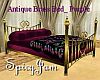 Antique Brass Bed Purple