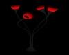 black/red animated lamp