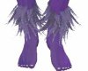 Purple Furry Ankle Fur