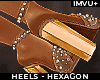 ! YASO heels hexagon