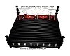 (RHW)Black/Red Heart Bed
