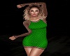 Netted Dress Lime