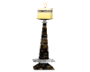 Silver Wood Pilar Candle