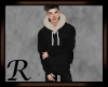 Fur Winter Hoodie Black