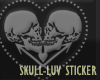 SKULL LOVE STICKER