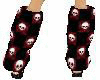 Goth Plaid Skull Socks