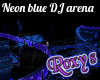 Neon blue DJ arena