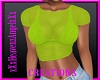 Green Neon Crop Top