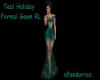 Teal Holiday Gown RL