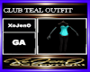 CLUB TEAL OUTFIT