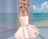 Cream & Pink Kid's Dress