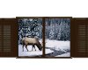 3D Elk Winter Window VF