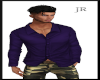 [JR] Purple Silk Shirt