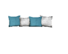Teal and Silver Pillows