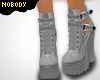 ! Just Gray Strap Boots