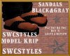 Sandals Black&Gray