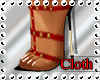 Cloth Gulo Sandals Red