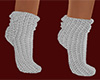 Gray Knit Socks Short F