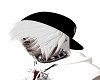 white emo cap hairstyle