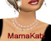 MK Diamond K Necklace