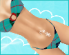 aqua plaid bikini