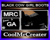 BLACK COW GIRL BOOTS