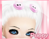 [Pup] Pink Button Clips