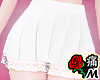 蝶 White Lace Skirt
