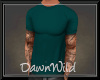 Teal Muscle Tee Tats