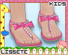 kids pink sandals