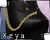 X | Boots w Gold Chain