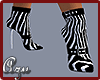 Zebra Ankle Boots