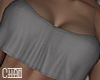 Grey Strap Crop Top