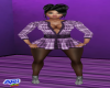 Fall Plaid Dress Purple