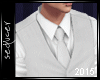 [T] Vest+Tie White