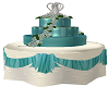 TEAL WEDDING CAKE