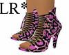 Pink Leopard Lace Heels