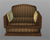 brown & gold cuddlechair