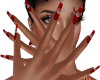 Red Lips Nails