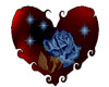 blue rose heart