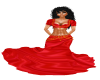 Red oriental gown