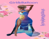 Girl&Balloon Gown