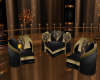 (MC) Gold Heart Chairs