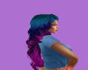blue purple long hair