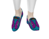 African Print Loafers